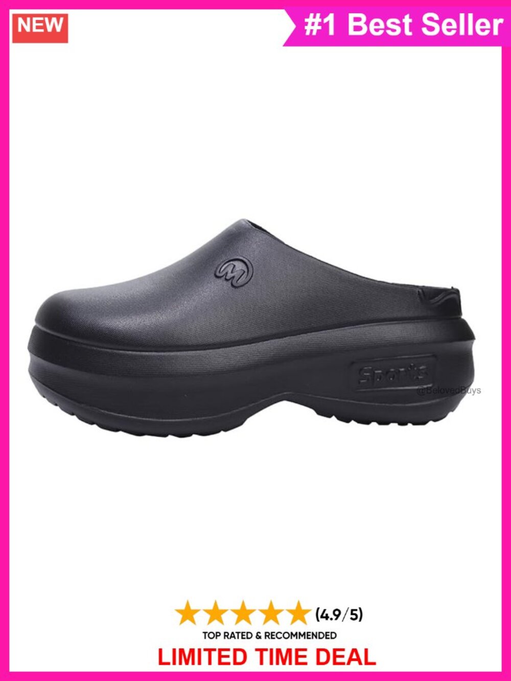 Platform Mules Closed Toe Slip On Work Clogs Anti-Slip Lightweight EVA